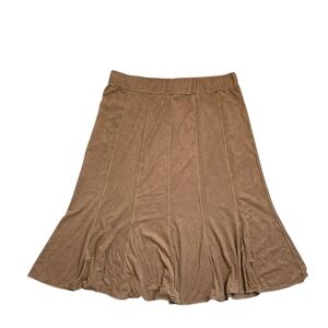 Frank Lyman Brown Flared Paneled Midi Skirt Women’s Size 18 Made in‎ Canada
